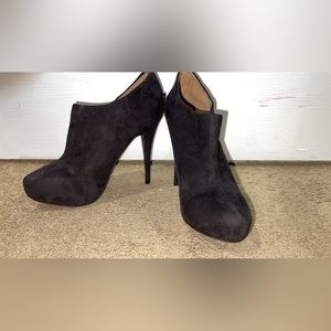 Black suede booties - Make an offer. Need gone